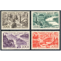 POSTE AÉRIENNE N°24 À 27 VUES GRANDES VILLES TIMBRES DE FRANCE NEUFS ANNÉE 1949