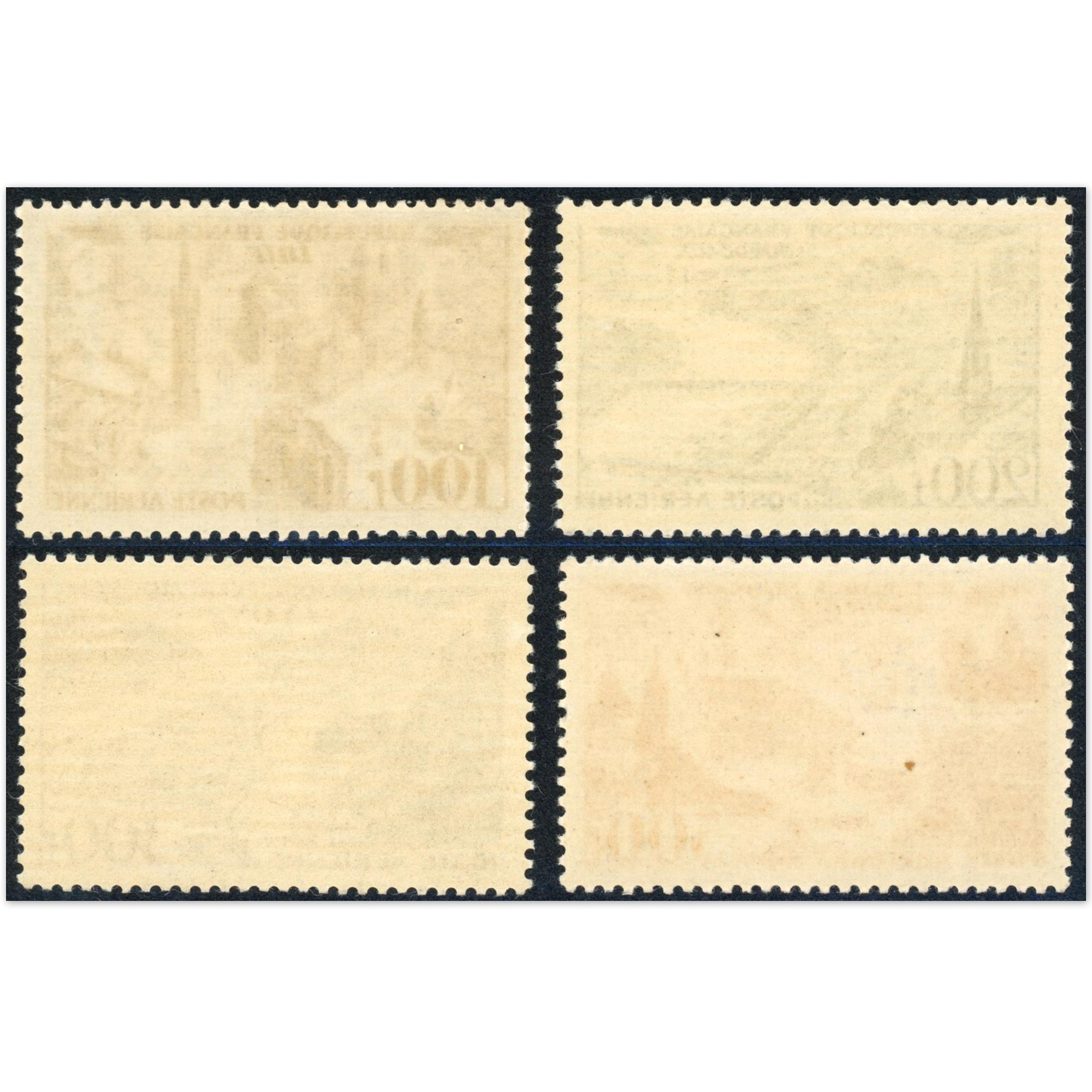 POSTE AÉRIENNE N°24 À 27 VUES GRANDES VILLES TIMBRES DE FRANCE NEUFS ANNÉE 1949
