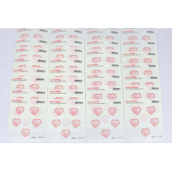 LOT 30 BLOCS N° F648A PATCH D'AMOUR TIMBRES NEUFS AUTOADHÉSIFS 0.60€ FACIALE 90€