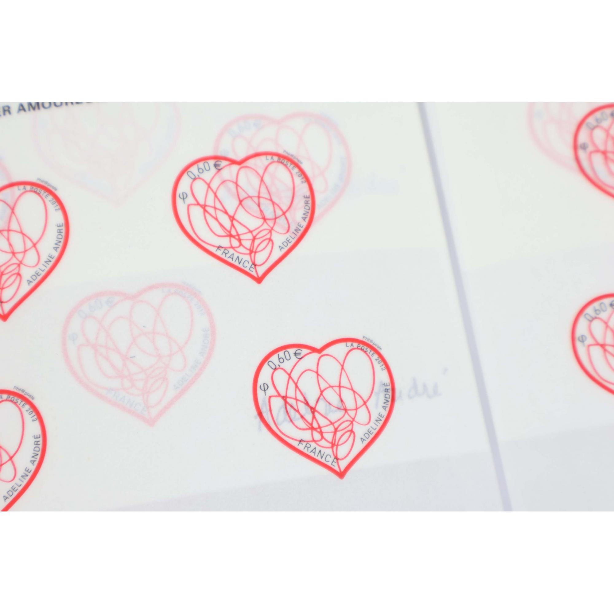 LOT 30 BLOCS N° F648A PATCH D'AMOUR TIMBRES NEUFS AUTOADHÉSIFS 0.60€ FACIALE 90€