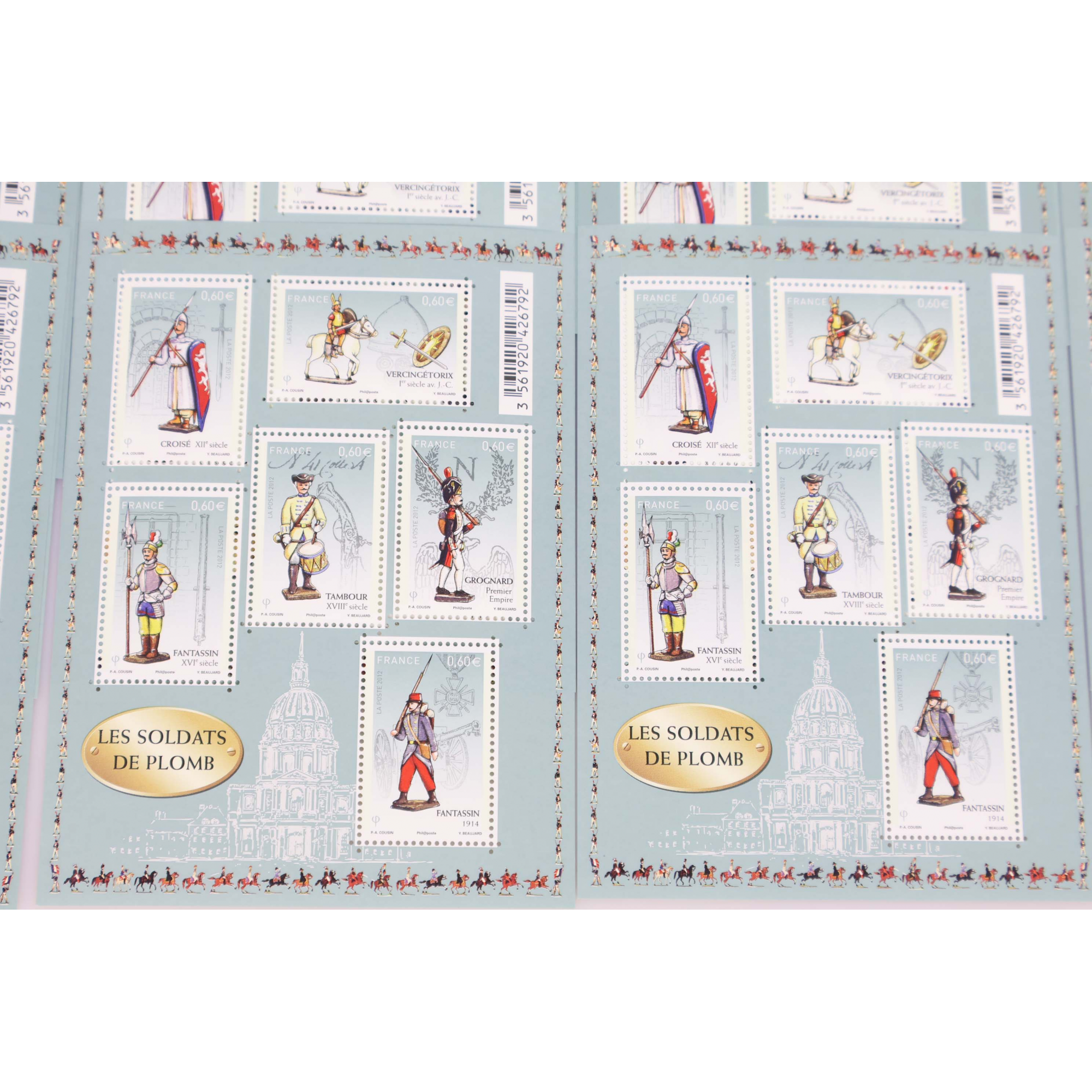 LOT 20 BLOCS N° F4665 LES SOLDATS DE PLOMB TIMBRES NEUFS** 0.60€ X 6 FACIALE 72€