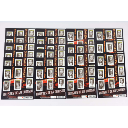 LOT 20 BLOCS N° F4605 ARTISTES DE LA CHANSON TIMBRES NEUFS** 0.60€ FACIALE 72€