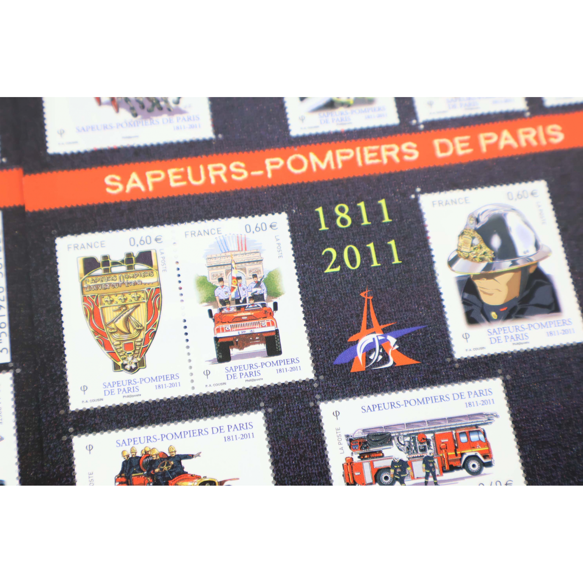 LOT 15 BLOCS N° F4582 SAPEURS-POMPIERS TIMBRES NEUFS** 0.60€ x 10 FACIALE 90€