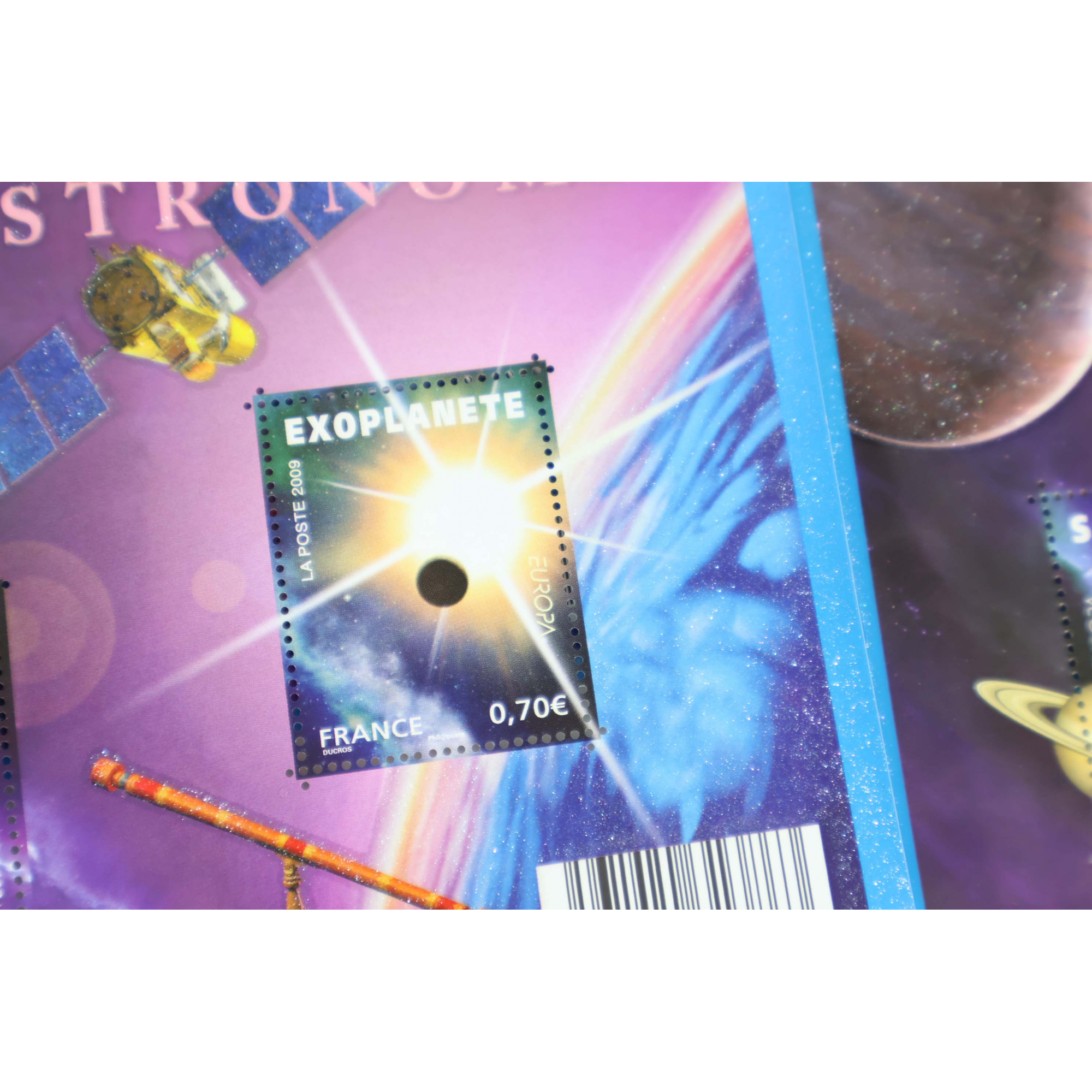 LOT 50 BLOCS N° F4353 L'ASTRONOMIE, TIMBRES NEUFS** 0.70€ x 2 VALEUR FACIALE 70€