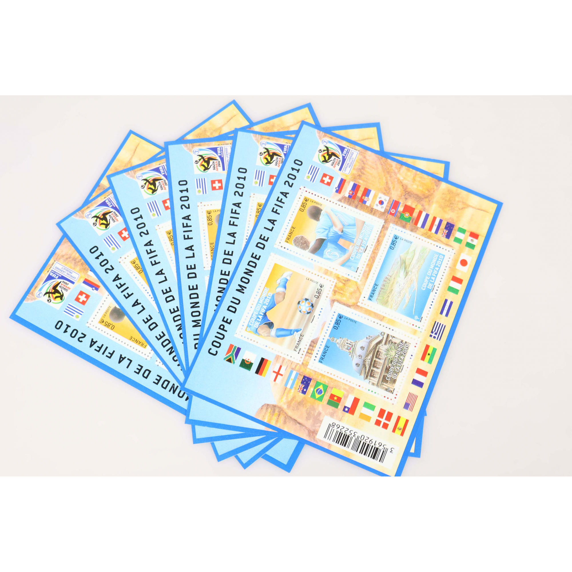 LOT 30 BLOCS N° F4481 COUPE DU MONDE FIFA, TIMBRES NEUFS** 0.85€x 4 FACIALE 102€