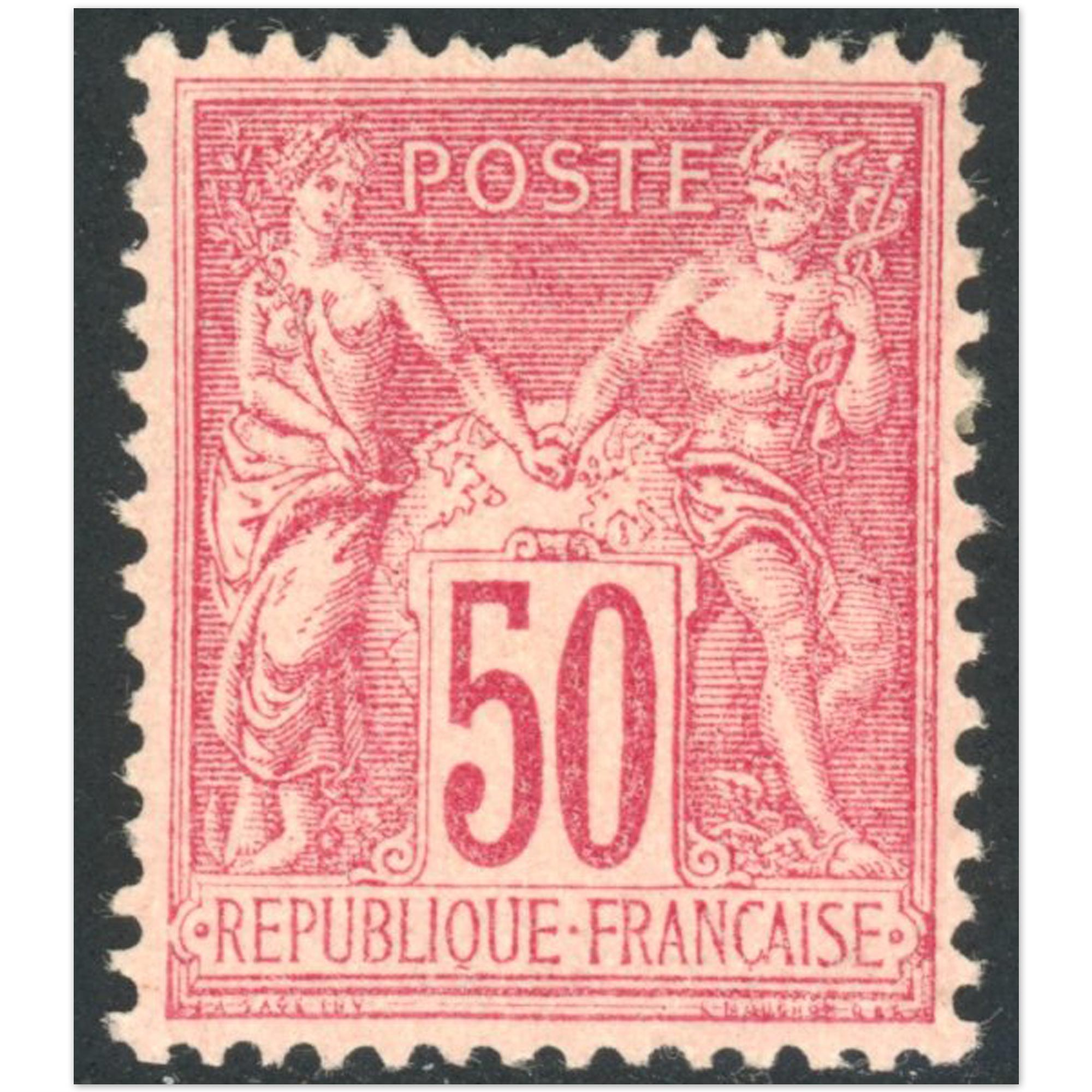 TIMBRE CLASSIQUE N°98 TYPE SAGE TIMBRE NEUF SIGNÉ JF BRUN RARE ANNÉE 1890