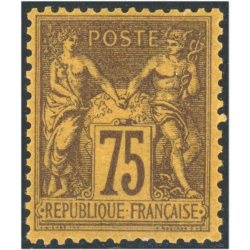TIMBRE CLASSIQUE N°99 TYPE SAGE TIMBRE NEUF SIGNÉ JF BRUN RARE ANNÉE 1890