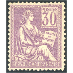 TIMBRE MOUCHON N°115 TIMBRE NEUF* FRANCE SIGNÉ JF BRUN ANNÉE 1900 COTE 95€
