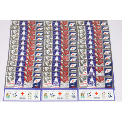 LOT 35 BLOCS N° F4520 CROIX ROUGE 2010, TIMBRES NEUFS** 0.58€ x 5 FACIALE 101.5€
