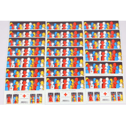 LOT 20 BLOCS N° F4819 CROIX ROUGE 2013, TIMBRES NEUFS** 0.58€ x 5 FACIALE 58€