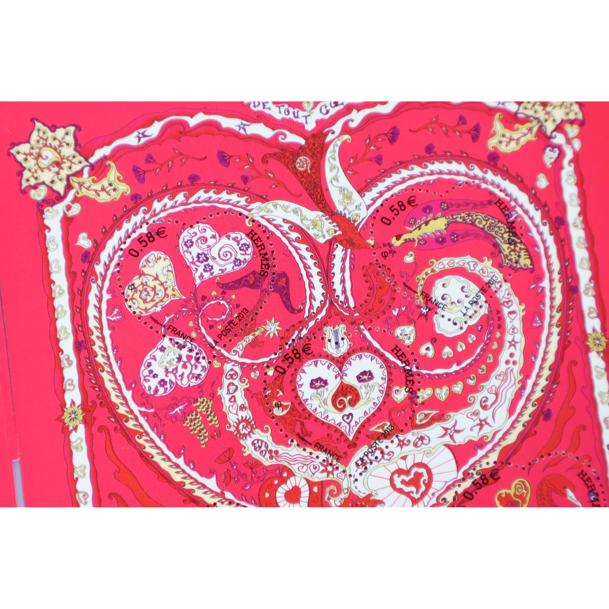 LOT 20 BLOCS N° F4717 COEURS HERMÈS, TIMBRES NEUFS** 0.58€ x 5 FACIALE 58€