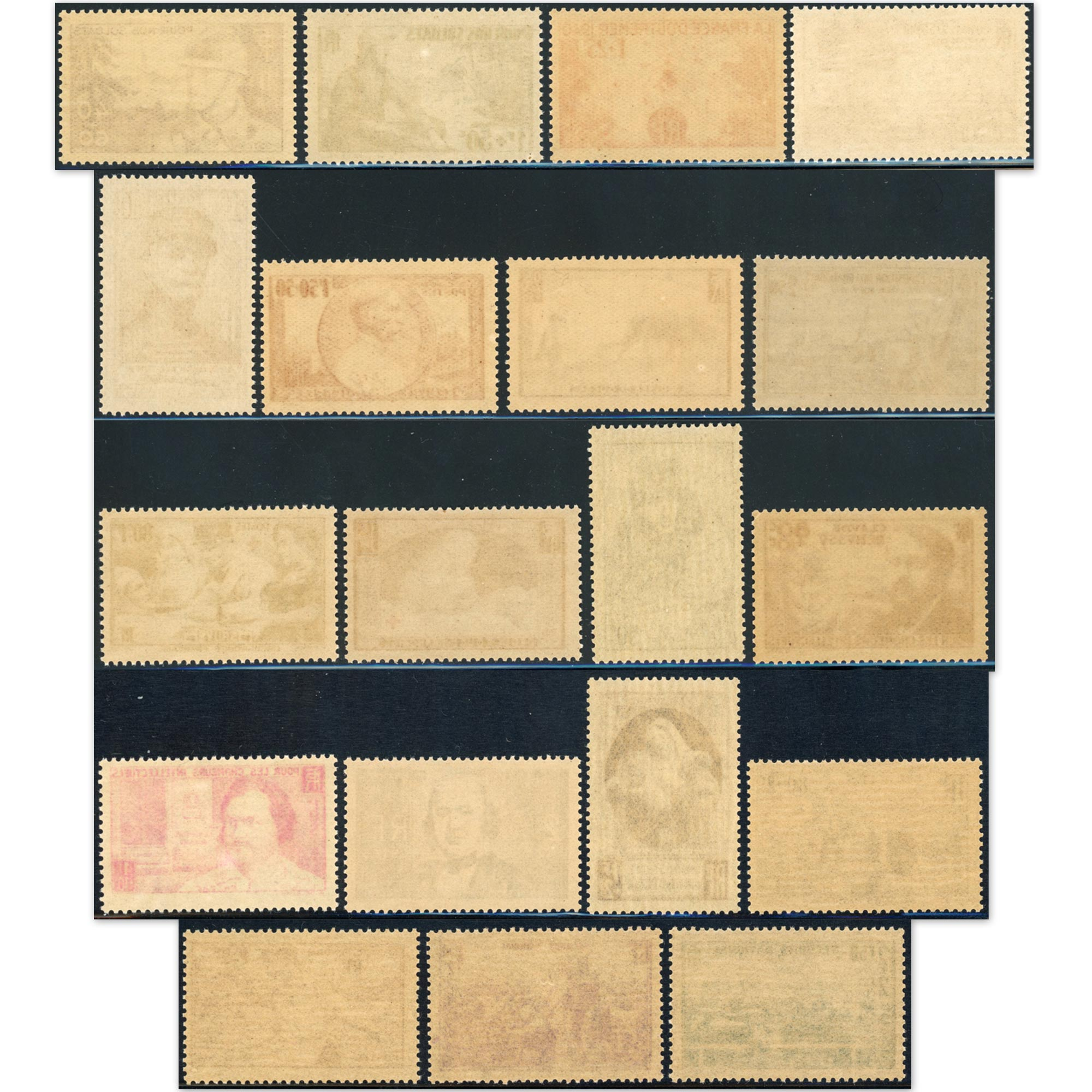 ANNÉE COMPLÈTE 1940 TIMBRES DE FRANCE NEUFS**, COTE 214€ SUPERBE QUALITÉ