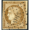 TIMBRE CLASSIQUE CÉRÈS N°1 OBLITÉRÉ SIGNÉ BRUN COTE 365€ ANNÉE 1850