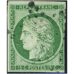 TIMBRE CLASSIQUE CÉRÈS N°2 OBLITÉRÉ COTE 1100€ FRAICHEUR POSTALE ANNÉE 1850