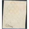 TIMBRE CLASSIQUE CÉRÈS N°4 OBLITÉRATION GRILLE SIGNÉ BRUN COTE 65€ ANNÉE 1850