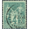 TIMBRE CLASSIQUE TYPE SAGE N°63 OBLITÉRÉ ANNÉE 1876 COTE 100€ BELLE QUALITÉ