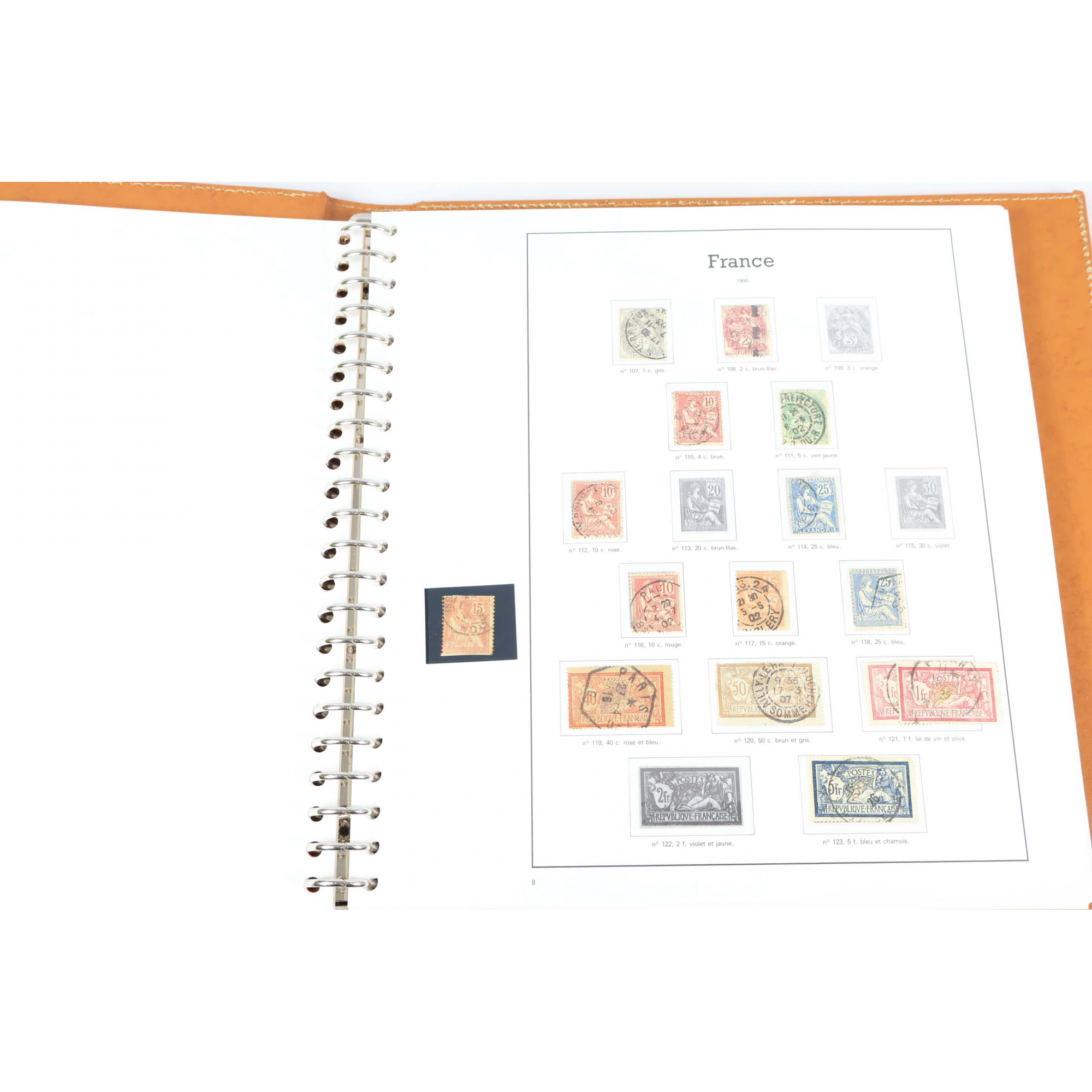 CLASSEUR HAUT DE GAMME YT POUR LA FRANCE DE 1849 À 1944 AVEC QQUES TIMBRES