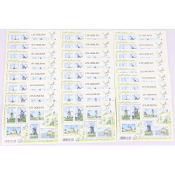 LOT 25 BLOCS N° F4485 LES MOULINS, TIMBRES NEUFS** 0.56€ x 6 VALEUR FACIALE 84€