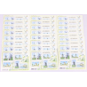 LOT 25 BLOCS N° F4485 LES MOULINS, TIMBRES NEUFS** 0.56€ x 6 VALEUR FACIALE 84€