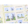 LOT 25 BLOCS N° F4485 LES MOULINS, TIMBRES NEUFS** 0.56€ x 6 VALEUR FACIALE 84€