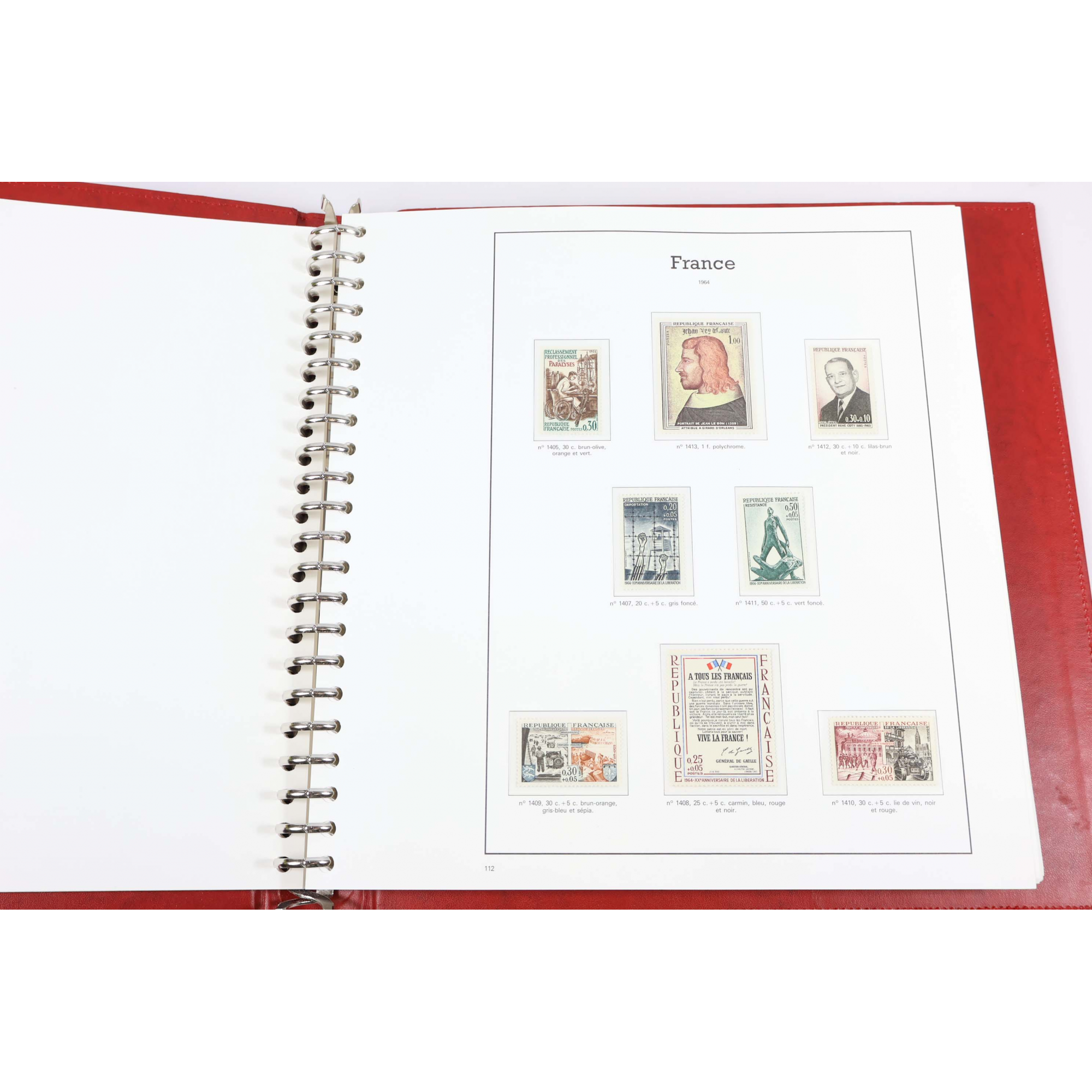 COLLECTION COMPLÈTE DE TIMBRES DE FRANCE NEUFS** DE 1960 À 1969 CLASSEUR YT