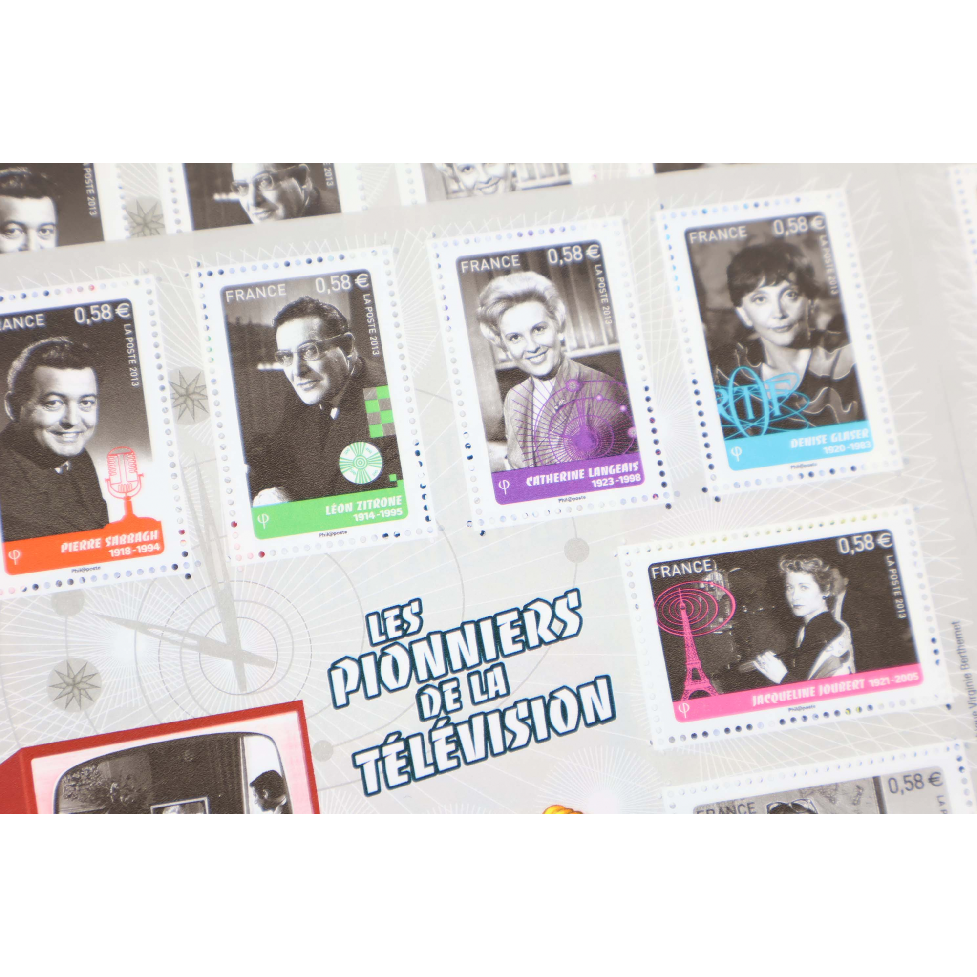 LOT 20 BLOCS N° F4811 PIONNIERS TÉLÉVISION, TIMBRES NEUFS** 0.58€ FACIALE 69.60€