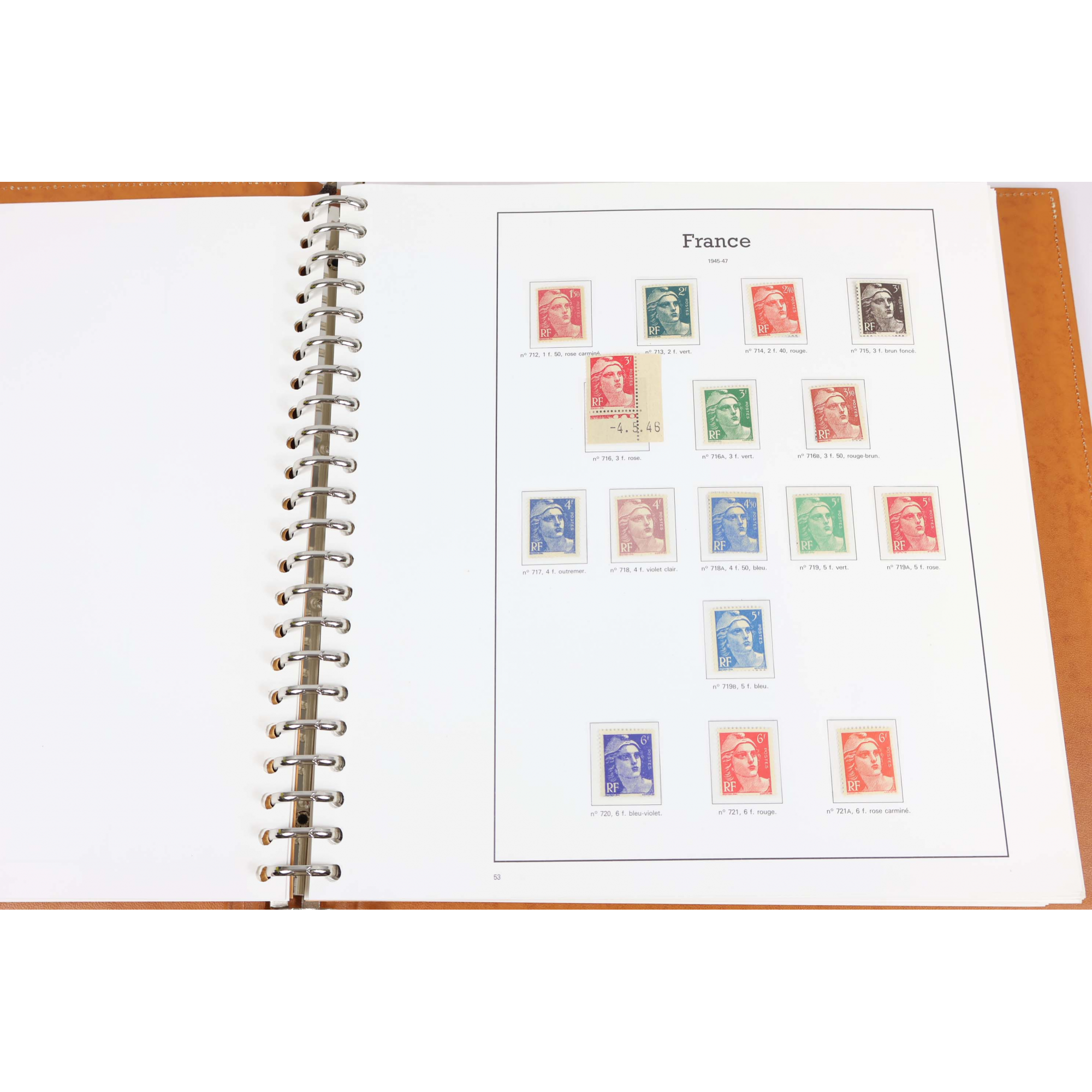 COLLECTION DE FRANCE DE 1945 A 1961 TIMBRES NEUFS BELLE COTE CLASSEUR YT