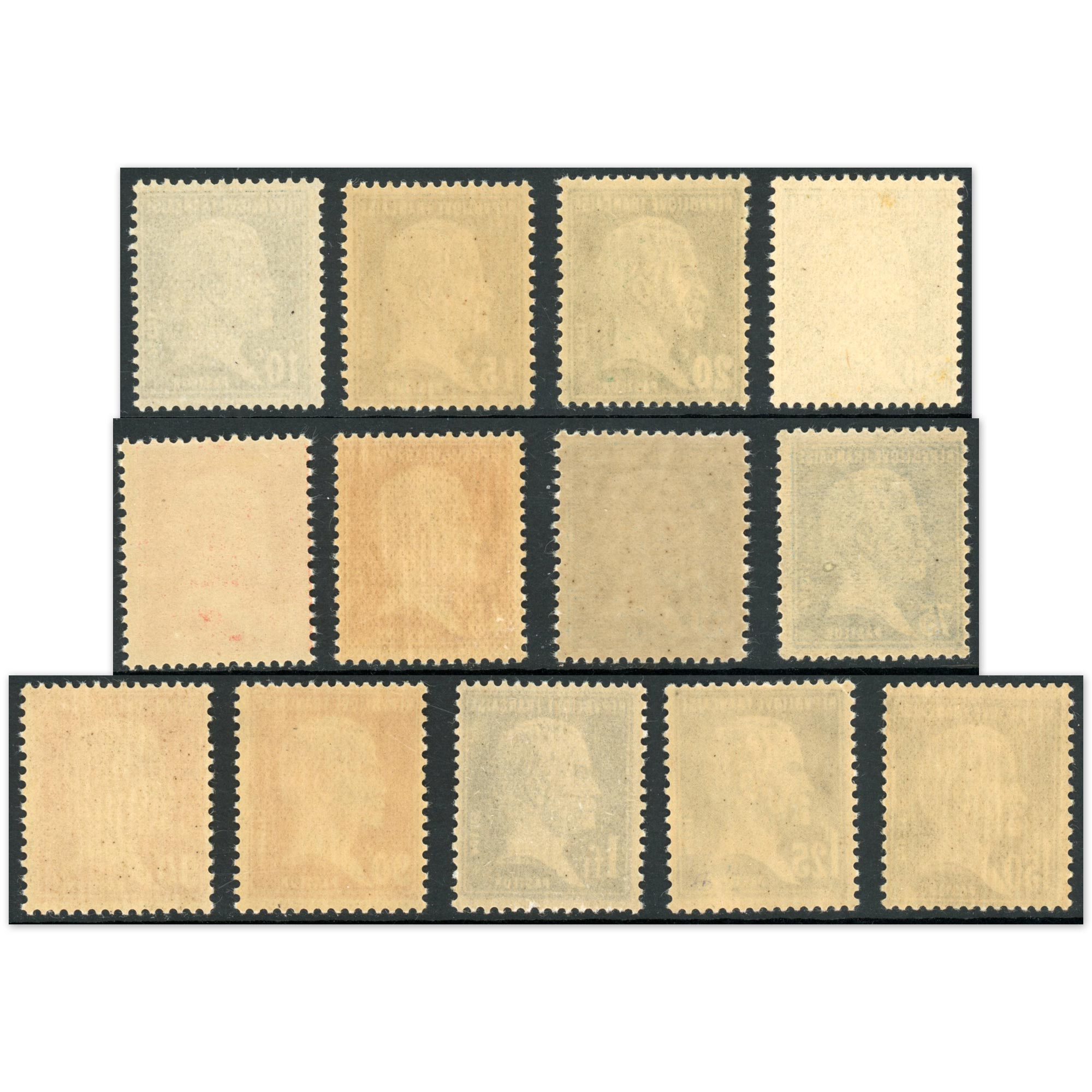 SÉRIE PASTEUR N°170 À 181 TIMBRES DE FRANCE NEUFS** ANNÉE 1923-26 COTE 200€