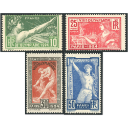 JO PARIS ANNÉE 1924 SÉRIE COMPLÈTE N°183 À 186 TIMBRES NEUFS COTE 175€