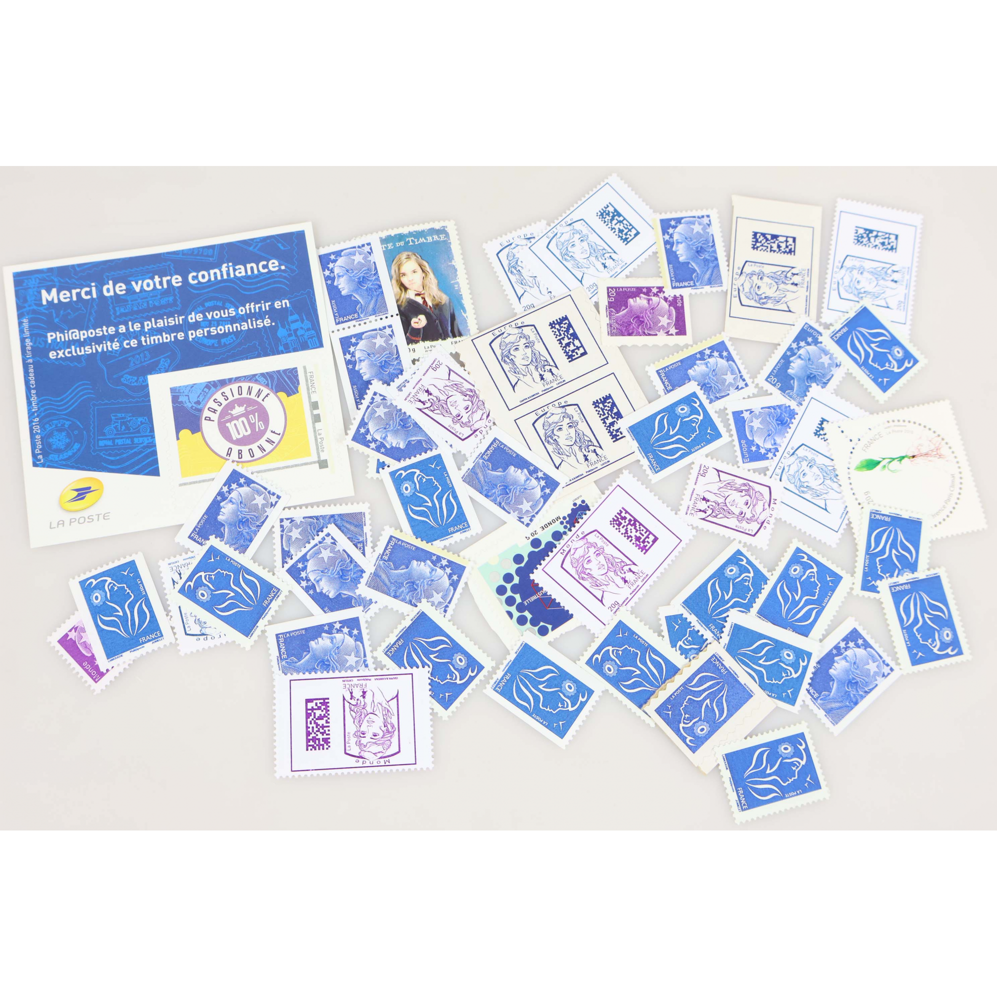 LOT DE 50 TIMBRES VP LETTRES MONDE / EUROPE 20G - VALIDITÉS PERMANENTES