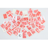 LOT DE 50 TIMBRES A VALIDITÉ PERMANENTE, MARIANNES ROUGE VP LETTRES 20G FRANCE