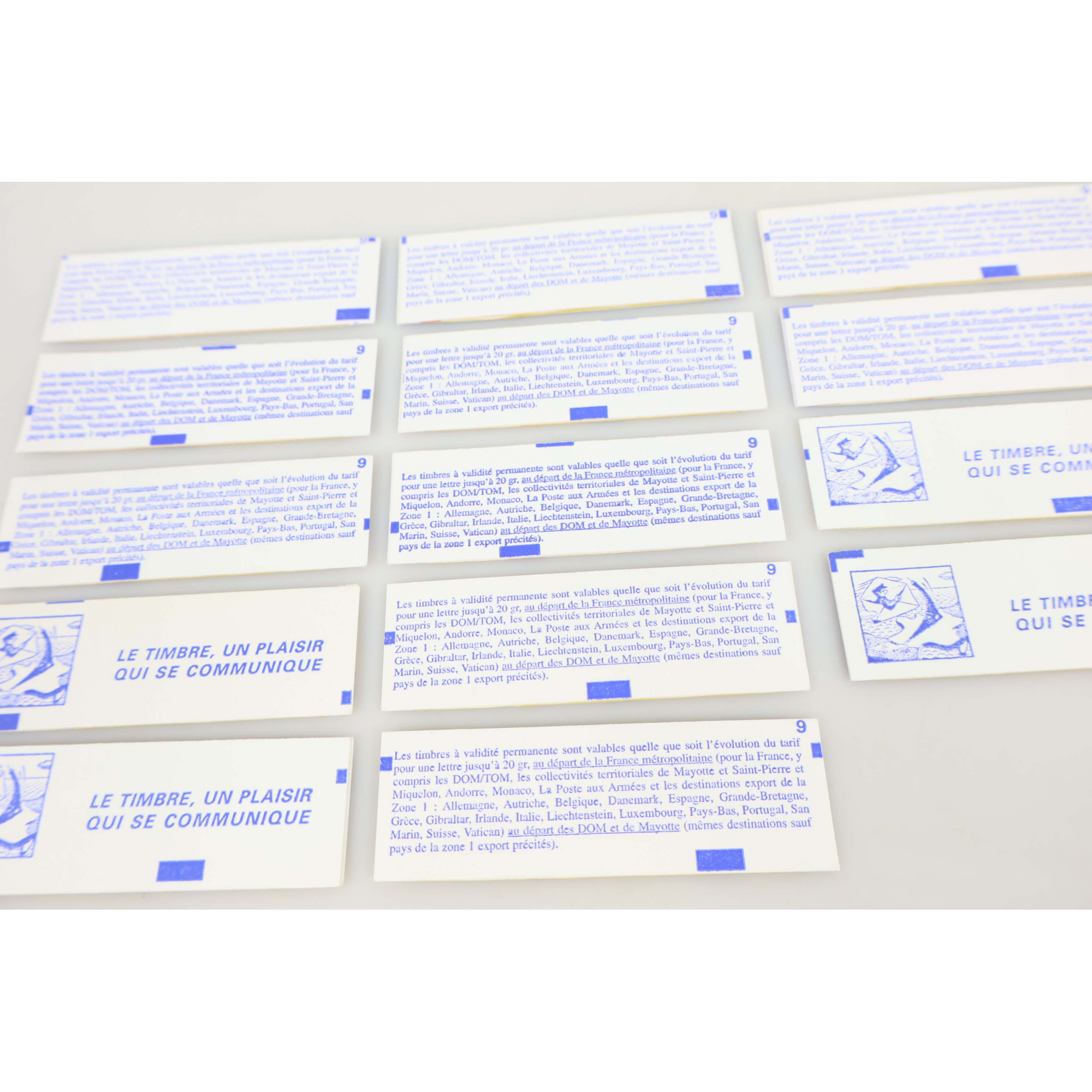 14 CARNETS FERMÉS DE FRANCE NEUFS AVEC 84 VALIDITÉS PERMANENTES, FAC + DE 124€