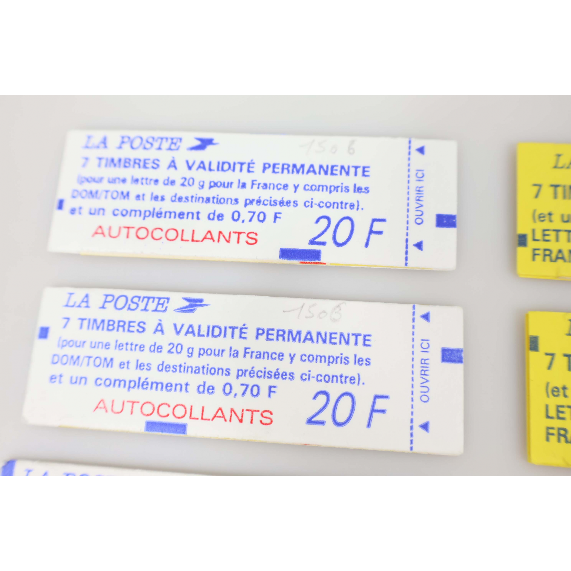21 CARNETS FERMÉS DE FRANCE NEUFS AVEC 147 VALIDITÉS PERMANENTES, FAC + DE 212€