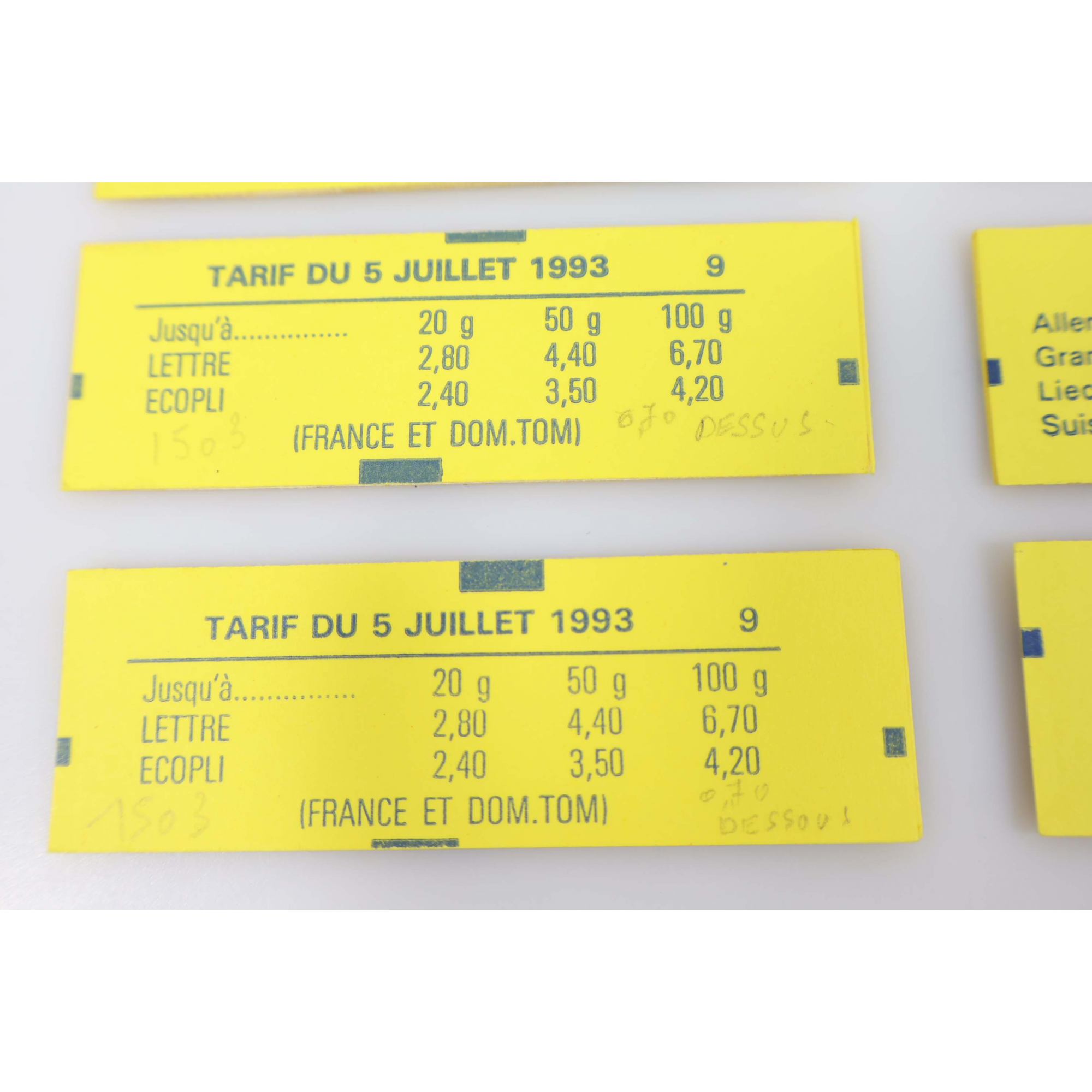 21 CARNETS FERMÉS DE FRANCE NEUFS AVEC 147 VALIDITÉS PERMANENTES, FAC + DE 212€