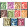 SÉRIE COMPLÈTE PAIX N°280 À 289 TIMBRES DE FRANCE NEUFS COTE 330€ ANNÉE 1932-33