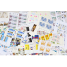 LOT DE TIMBRES-POSTE EN EUROS NEUFS** EN QUANTITÉ ANNÉES 2016-17 FACIALE 493€