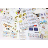 LOT DE TIMBRES-POSTE EN EUROS NEUFS** EN QUANTITÉ ANNÉES 2018-19 FACIALE 394€