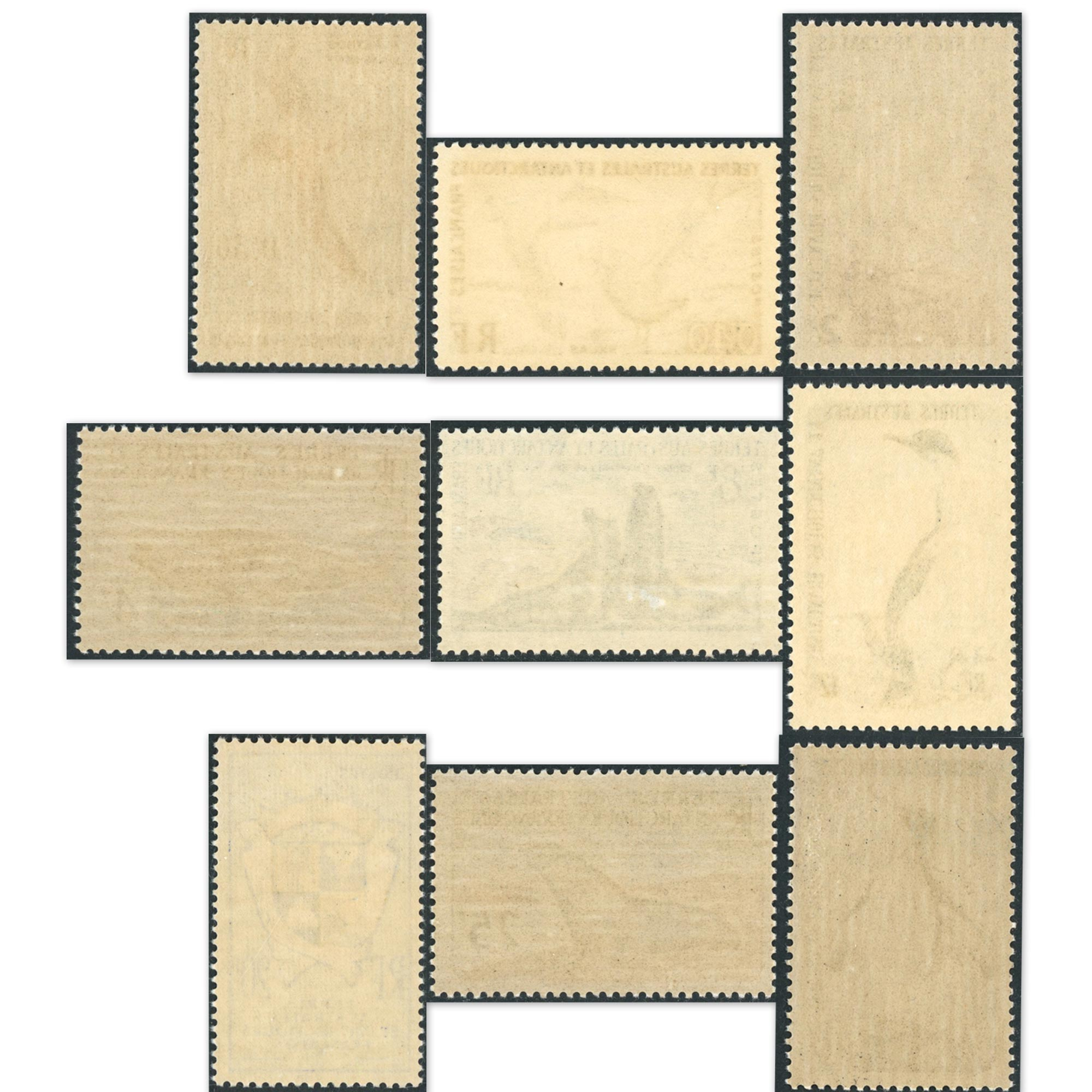 TAAF N°12 À 17 SÉRIE COMPLÈTE DE 9 TIMBRES NEUFS** QUALITÉ DES GOMMES SUPERBES