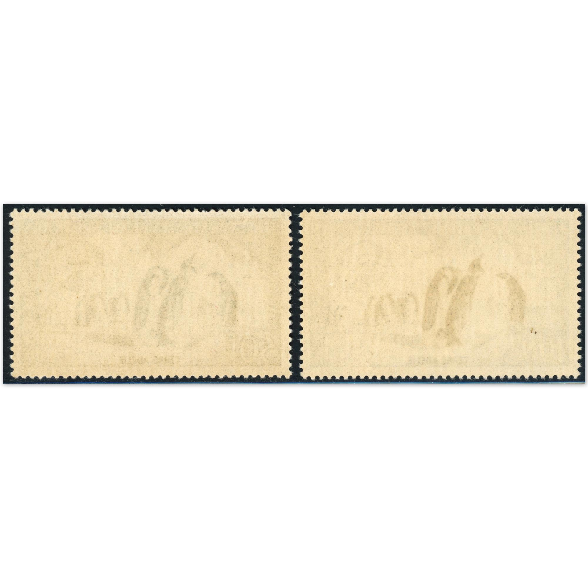 TAAF POSTE AÉRIENNE N°2 ET 3 FAUNE MANCHOTS TIMBRES NEUFS** ANNÉE 1956