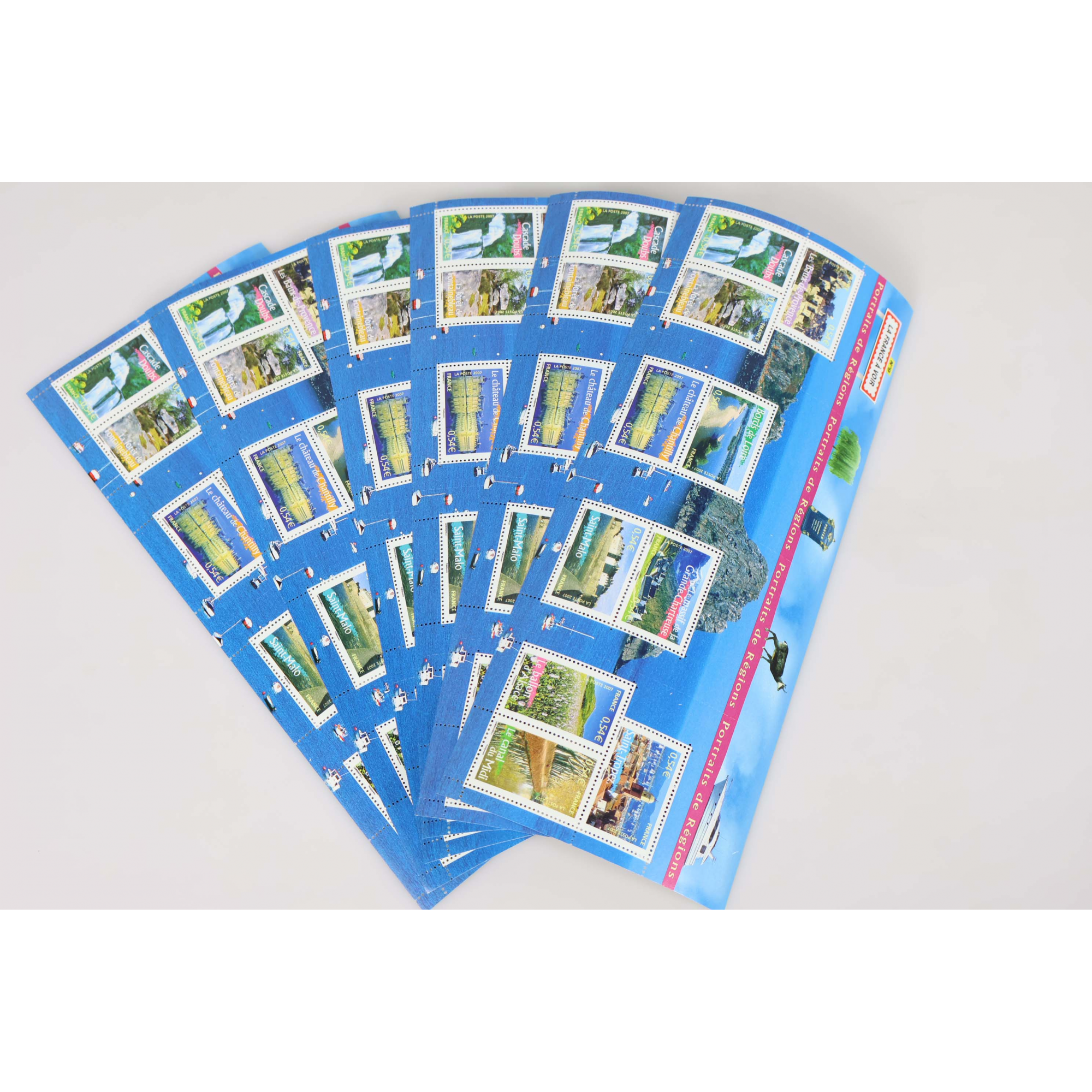 LOT 20 BLOCS N° 105 PORTRAITS DE RÉGIONS N°9, TIMBRES NEUFS** 0.54€ FACIALE 108€