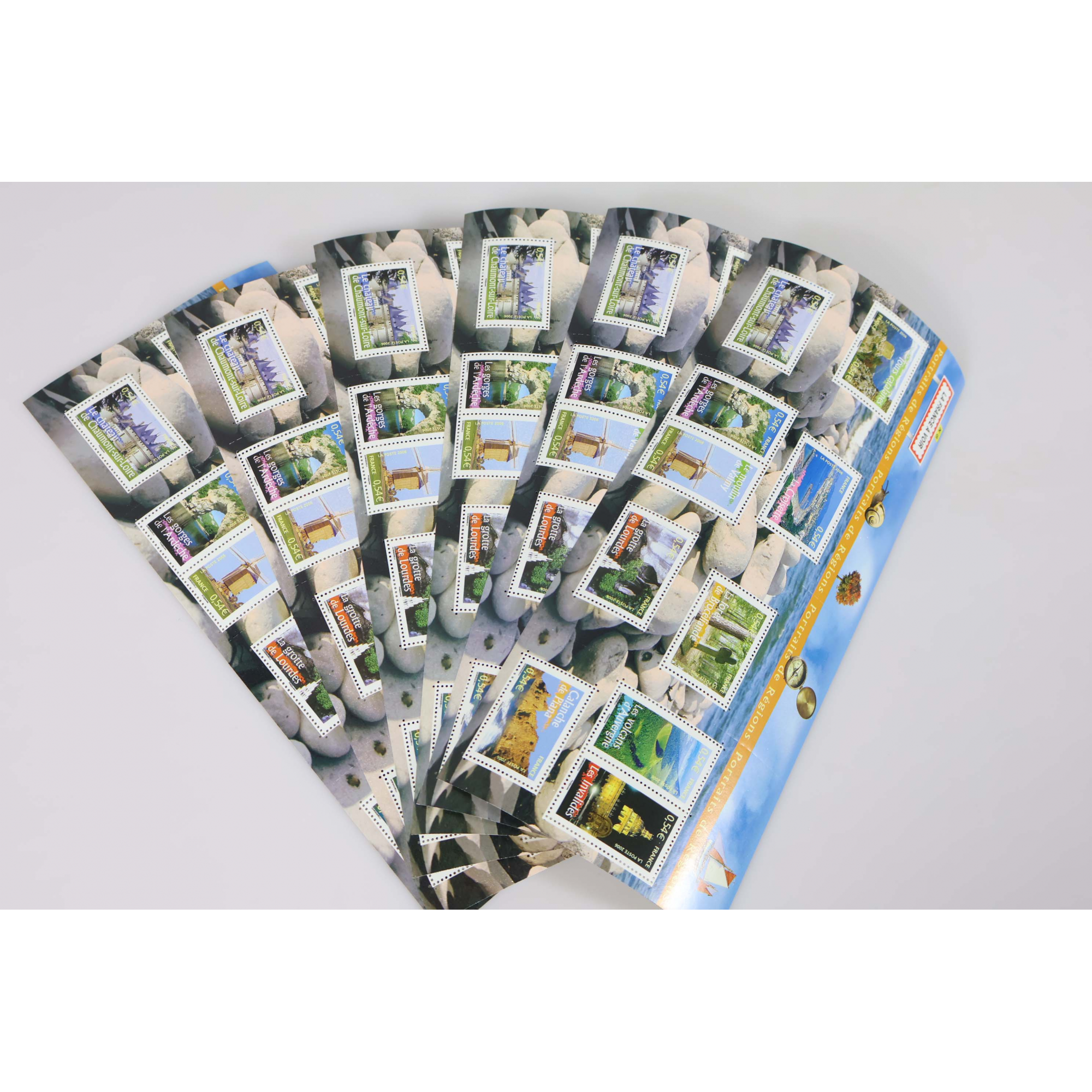 LOT 20 BLOCS N° 102 PORTRAITS DE RÉGIONS N°8, TIMBRES NEUFS** 0.54€ FACIALE 108€