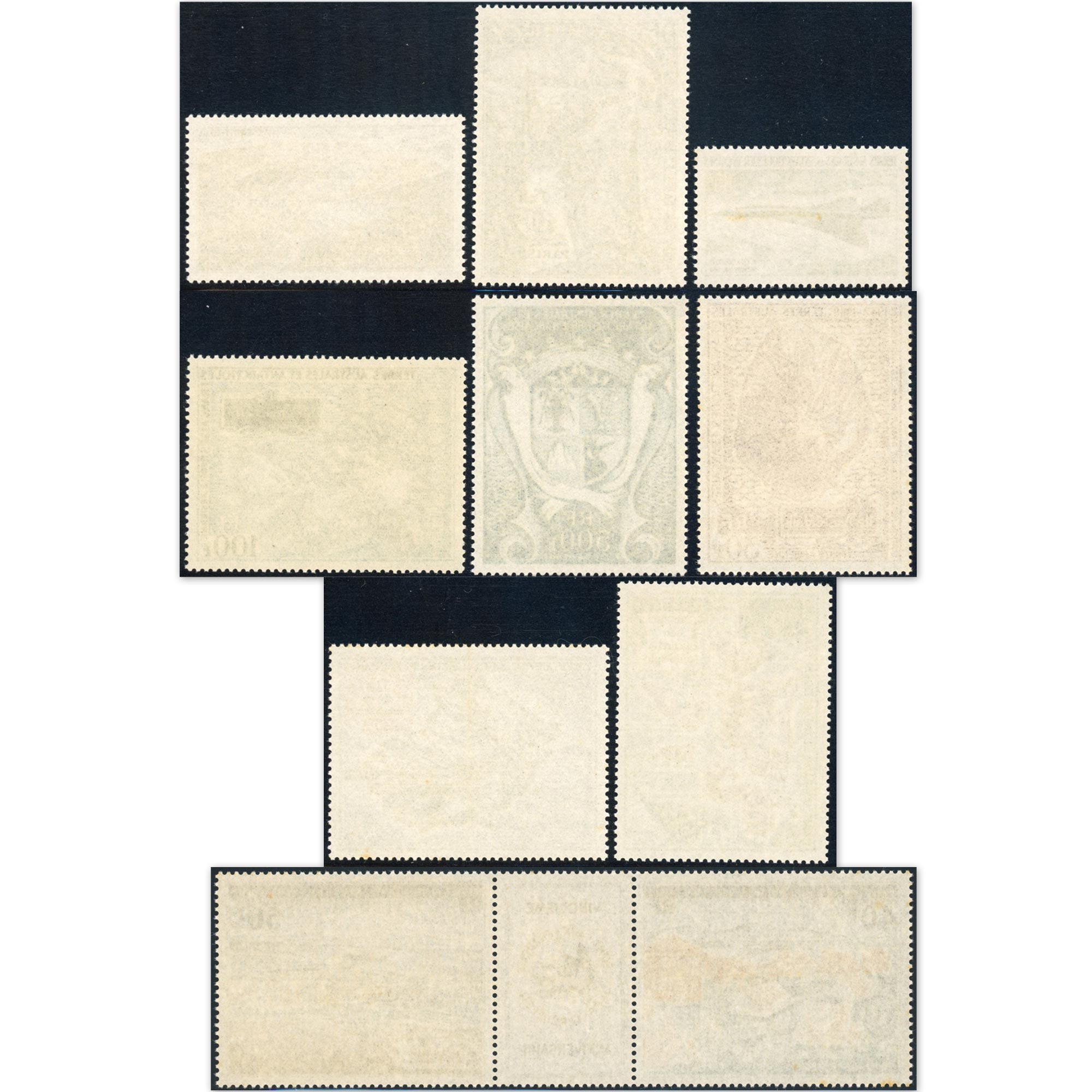 LOT TAAF POSTE AÉRIENNE N°17 À 26A COMPLET TIMBRES NEUFS ANNÉES 1969 À 1971