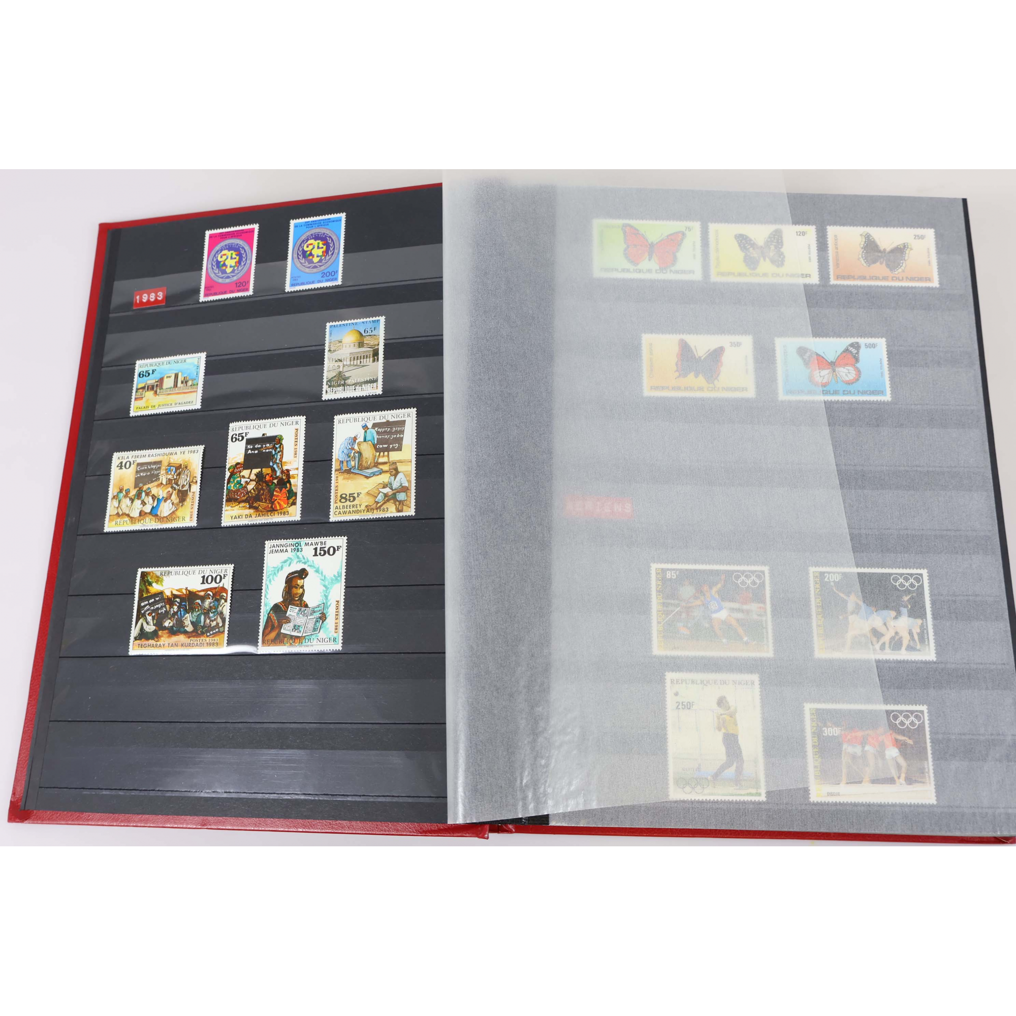 COLLECTION SUIVIE DE LA RÉPUBLIQUE DU NIGER DE 1983 À 1998 TIMBRES NEUFS**