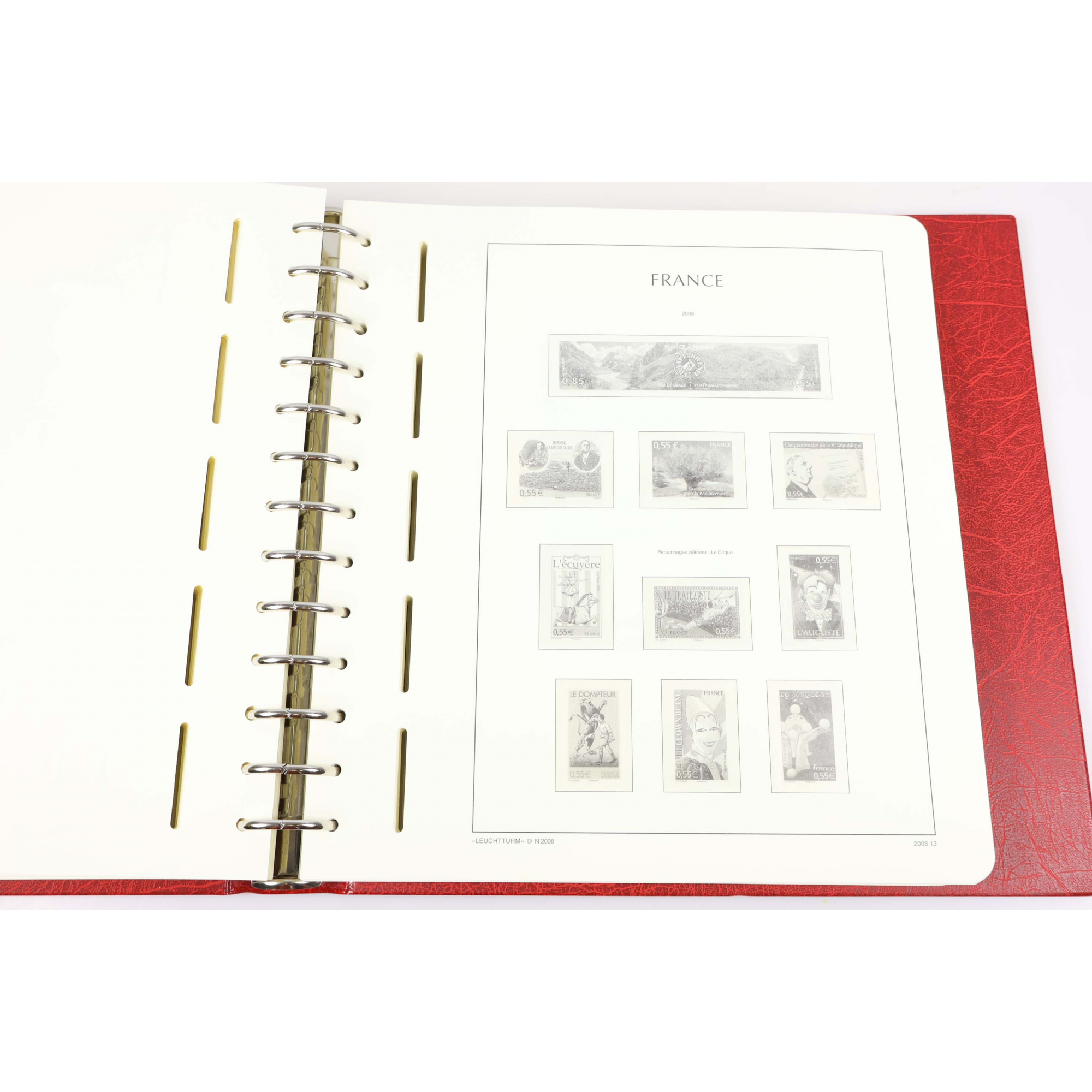 CLASSEUR HAUT DE GAMME LEUCHTTURM POUR COLLECTION DE FRANCE DE 2007 À 2010