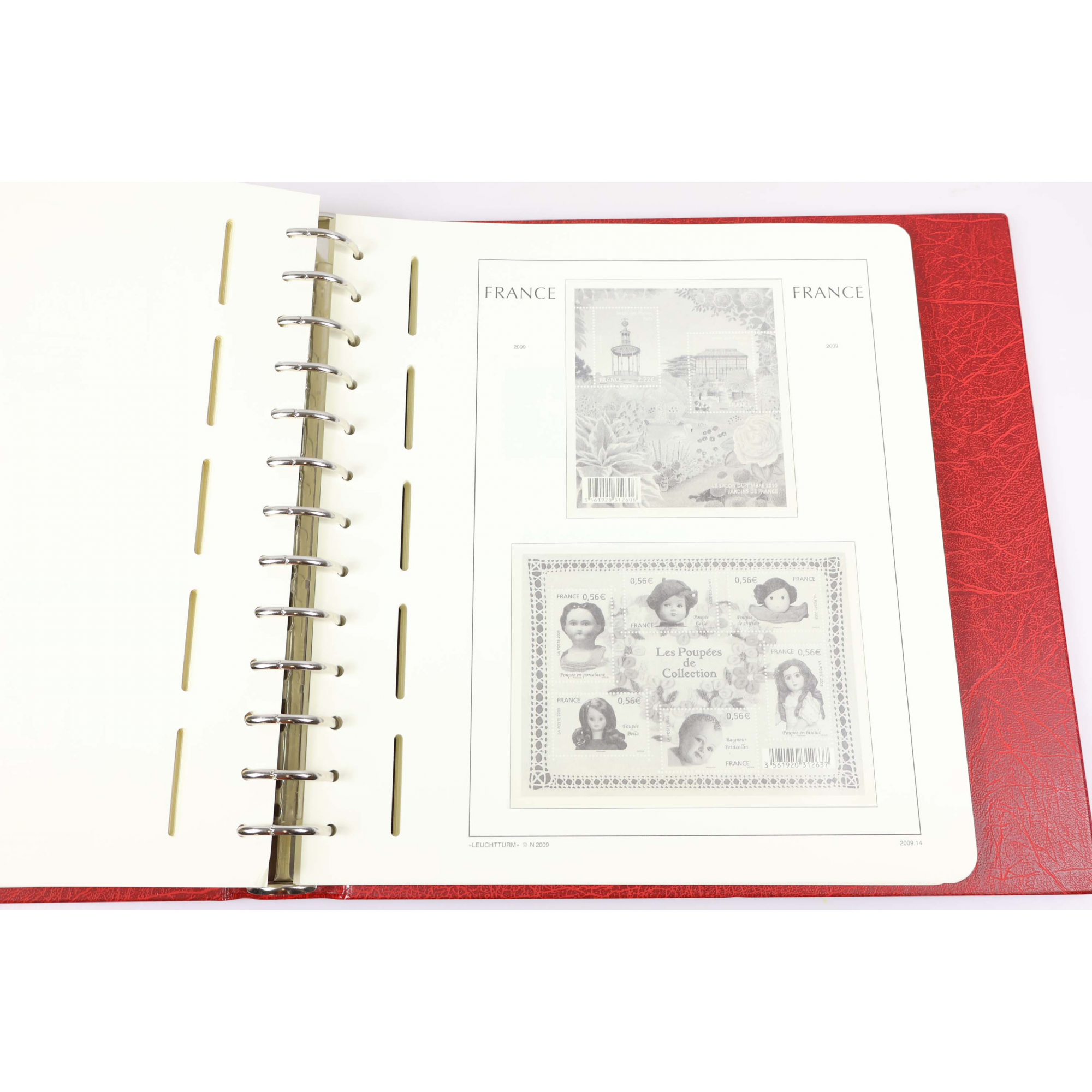 CLASSEUR HAUT DE GAMME LEUCHTTURM POUR COLLECTION DE FRANCE DE 2007 À 2010