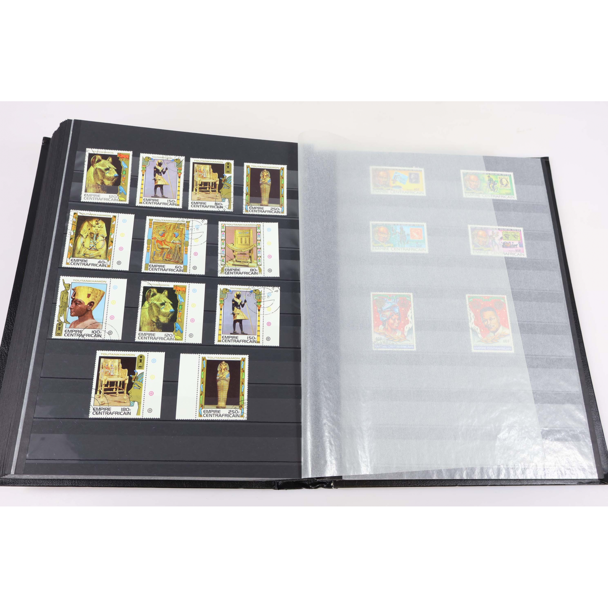 COLLECTION SUIVIE DE RÉPUBLIQUE DE CENTRAFRIQUE TIMBRES OBLITÉRÉS AVEC BLOCS