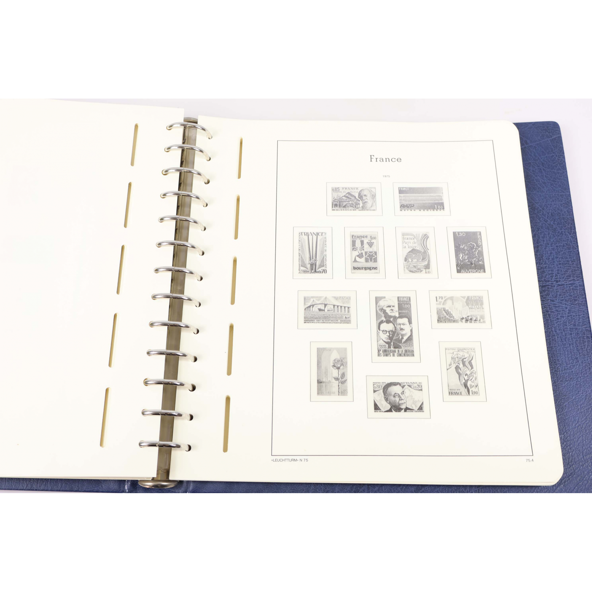 CLASSEUR HAUT DE GAMME LEUCHTTURM POUR UNE COLLECTION DE FRANCE DE 1963 À 1980