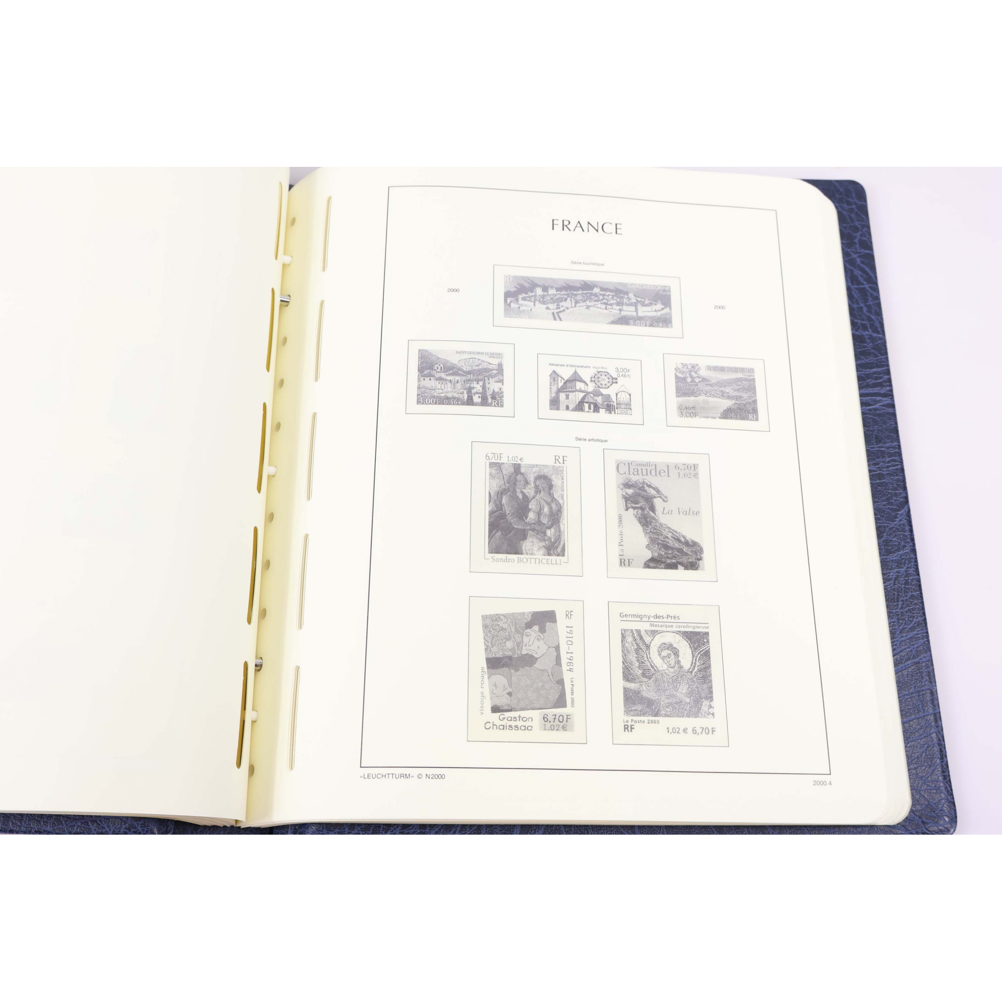 CLASSEUR HAUT DE GAMME LEUCHTTURM POUR UNE COLLECTION DE FRANCE DE 1995 À 2002