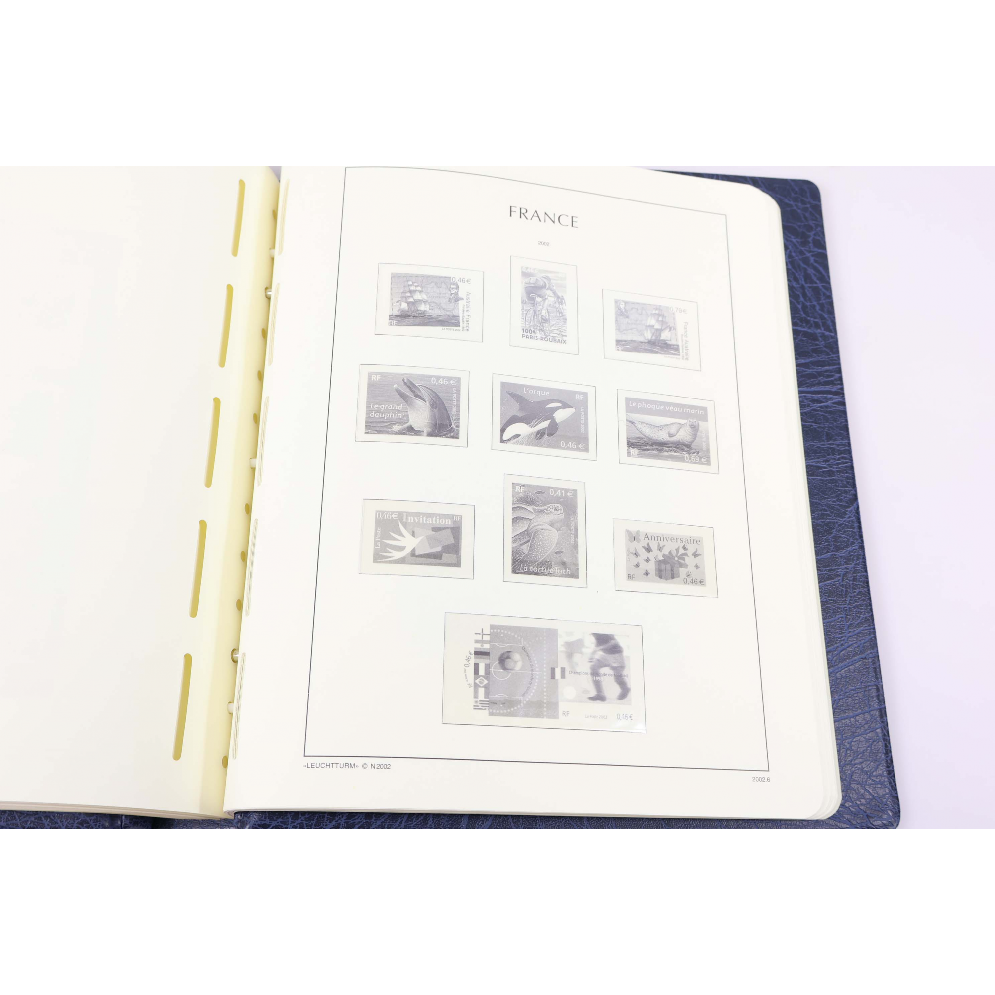 CLASSEUR HAUT DE GAMME LEUCHTTURM POUR UNE COLLECTION DE FRANCE DE 1995 À 2002