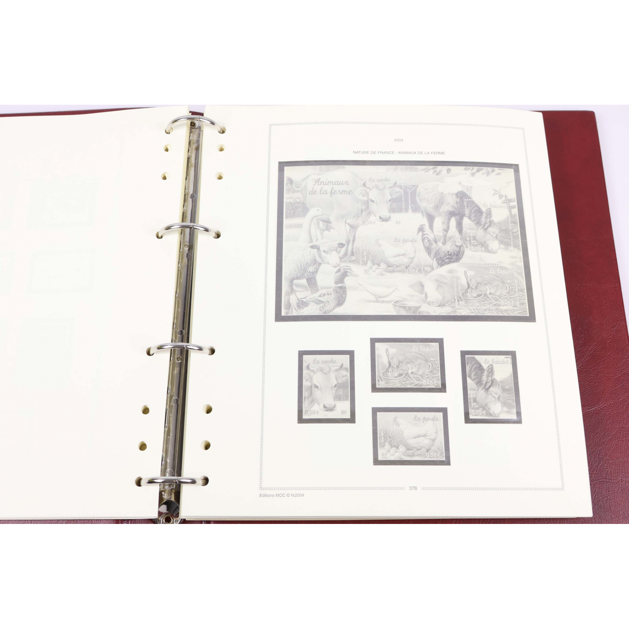 ALBUM MOC POUR UNE COLLECTION DE TIMBRES FRANCE DE 2003 À 2006